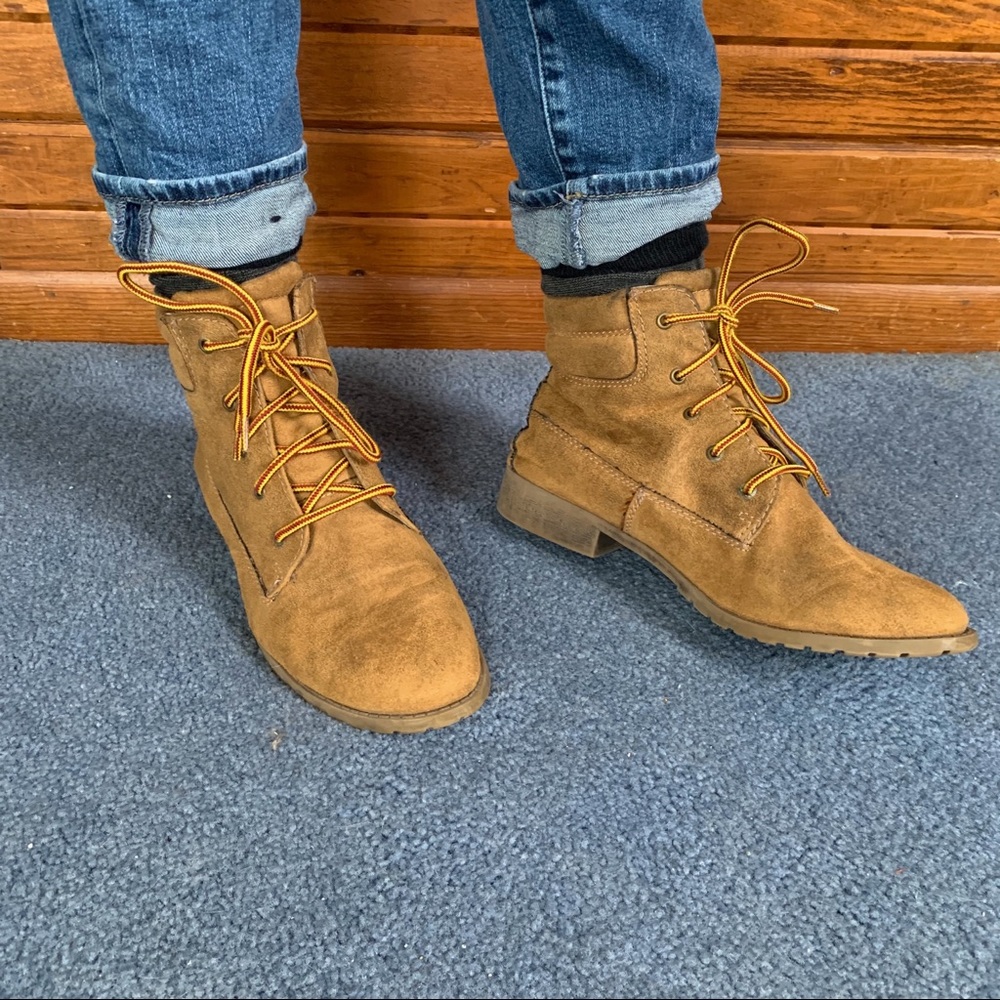 Mad Love Brand Faux Suede Boots